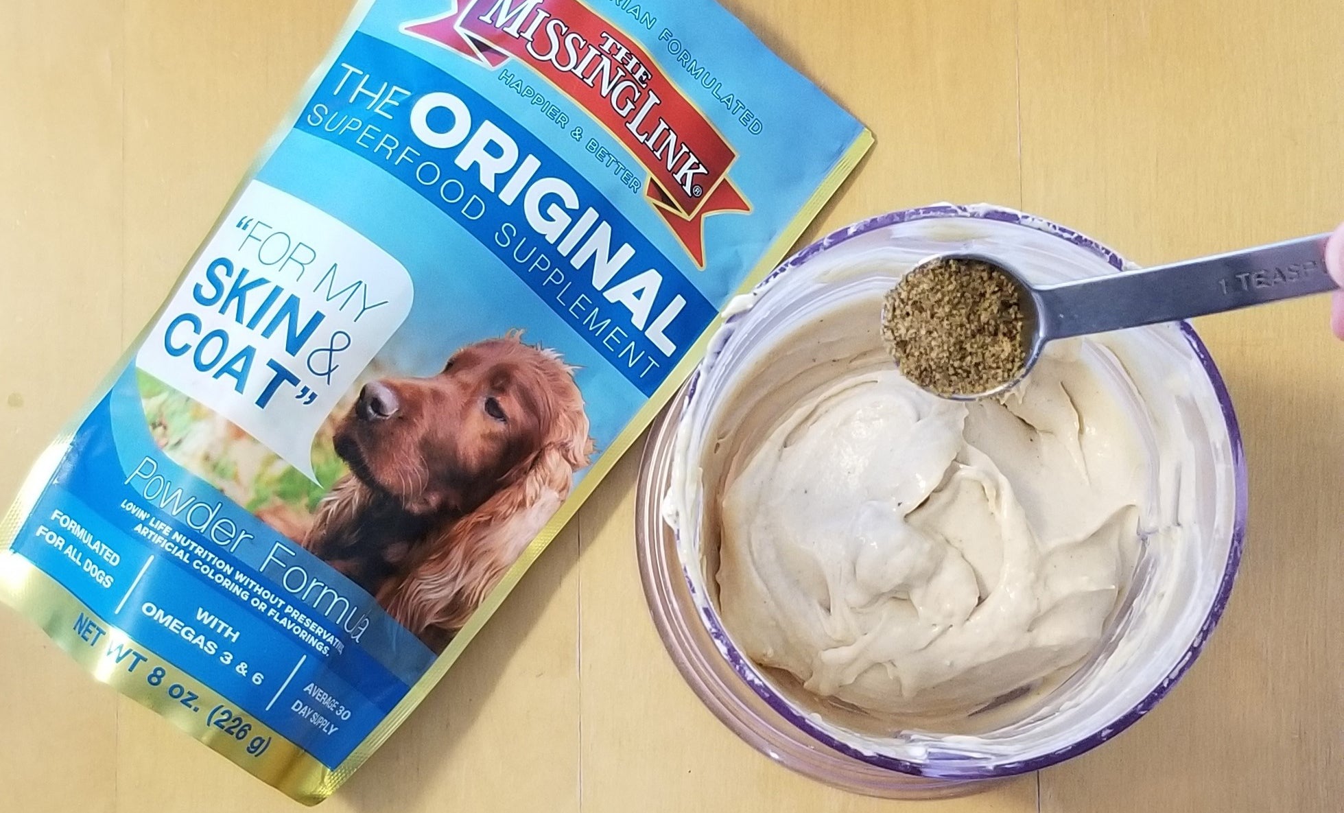 Peanut Butter Banana Vitamin Ice Cream for Dogs Recipe – Missing Link ...