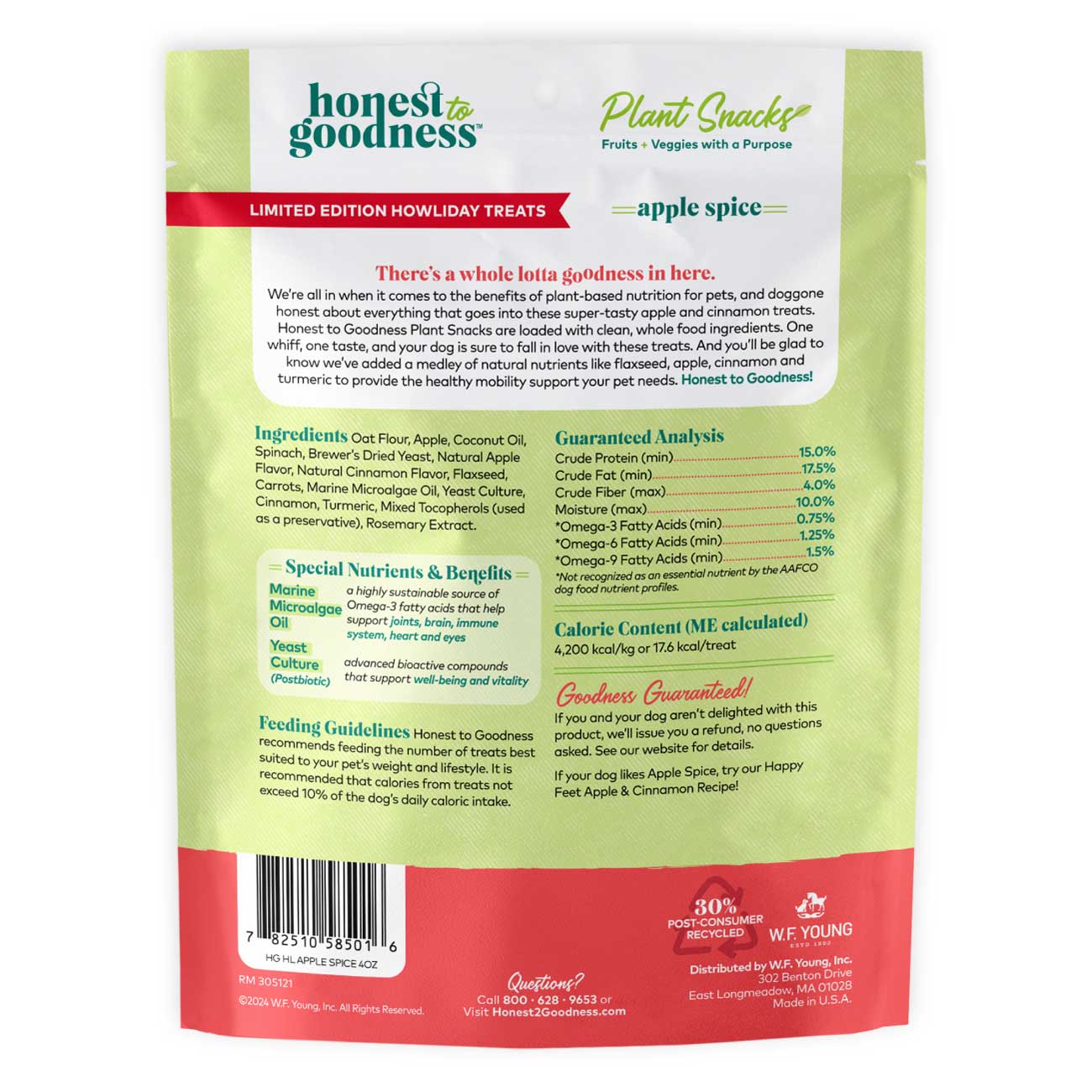 Honest to Goodness® Plant Snacks Howliday Treats Apple Spice Recipe