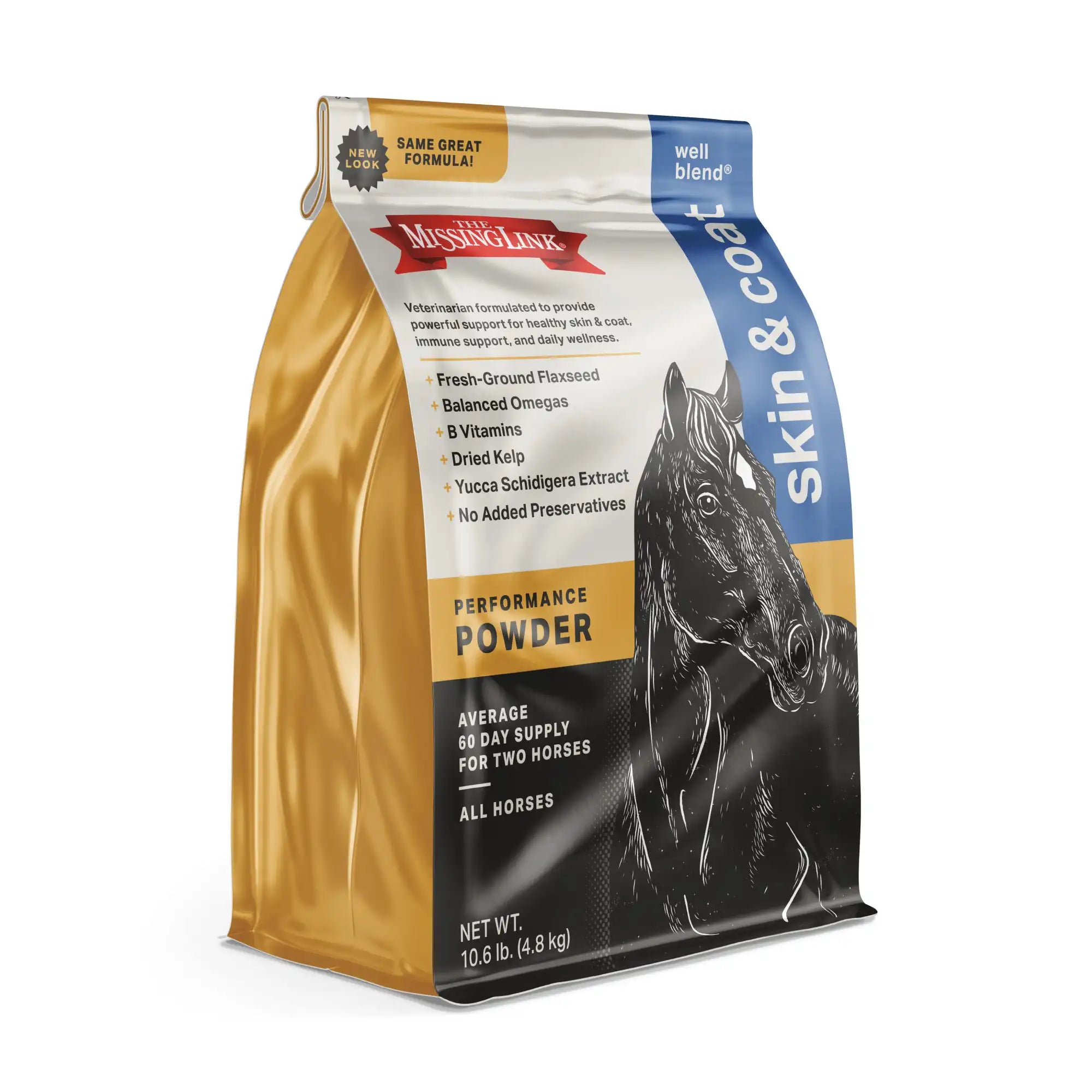 Well Blend® Skin & Coat Equine Supplement 120 day supply