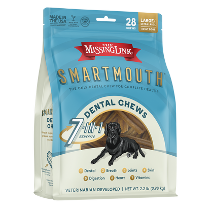 The Missing Link Large / Extra Large dental chews 28 count.