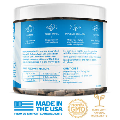 Collagen Care Skin & Coat back label.