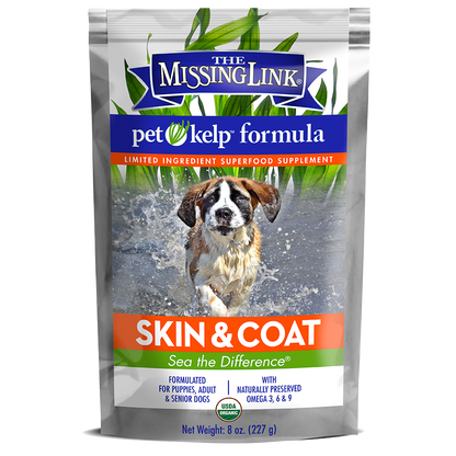 The Missing Link Skin & Coat pet kelp formula, sea the difference!