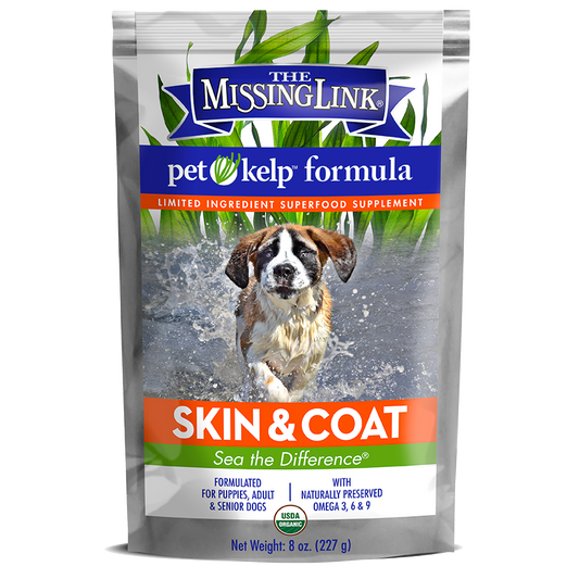 The Missing Link Skin & Coat pet kelp formula, sea the difference!