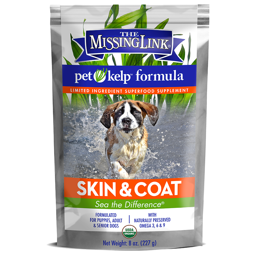 The Missing Link Skin & Coat pet kelp formula, sea the difference!